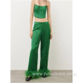 Tencel Strapless Pants Two-Piece Set